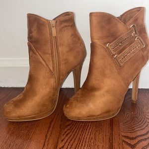 Brown Heel Booties